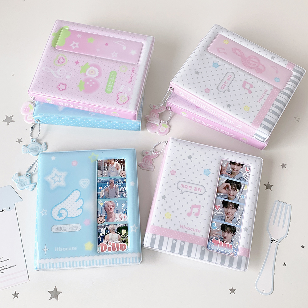 Kpop Photo Card Binder 3 Inch - Álbum de fotos Kawaii de bolsillo