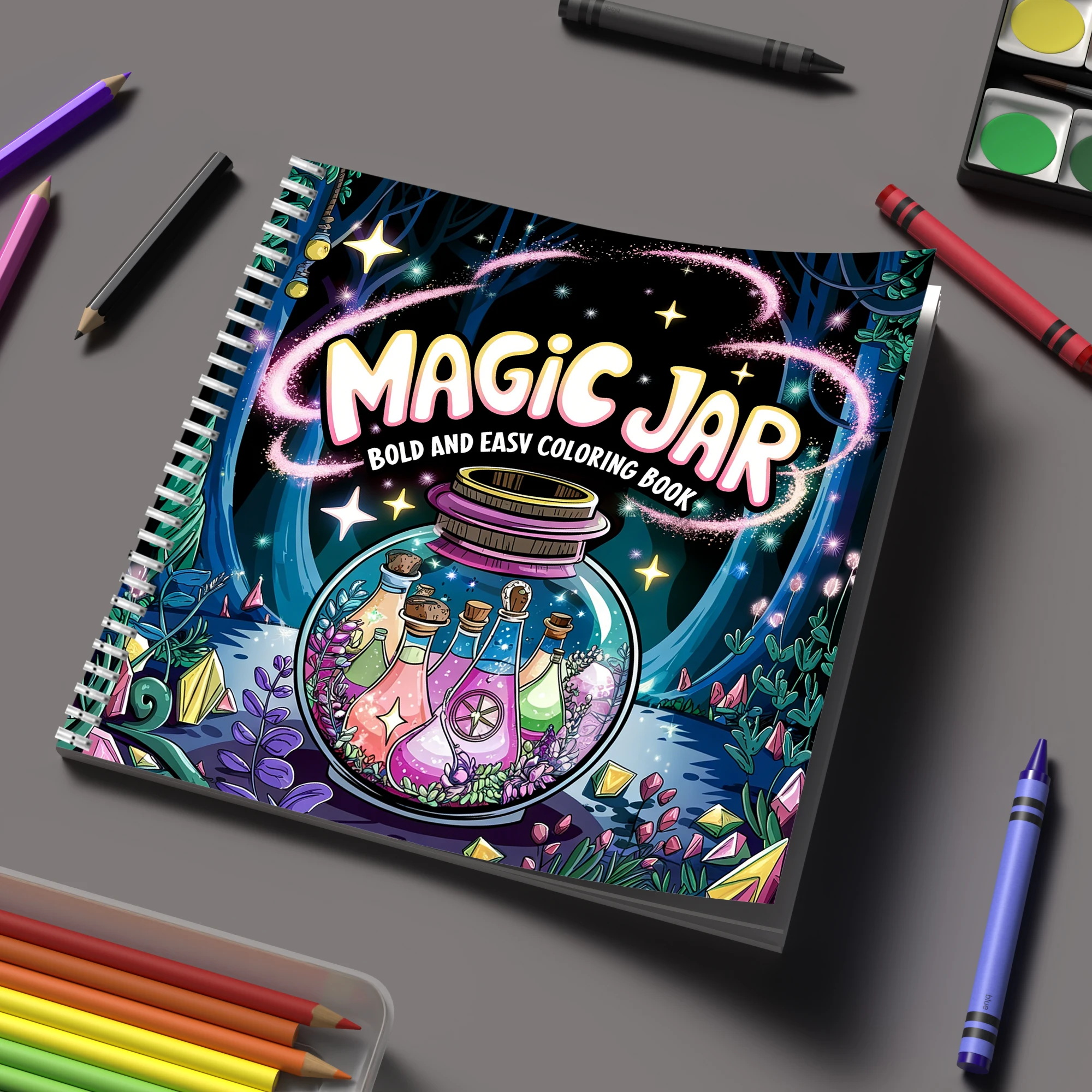 Adult Coloring Book Stress Relief - Libro para Colorear Mágico para Adultos,