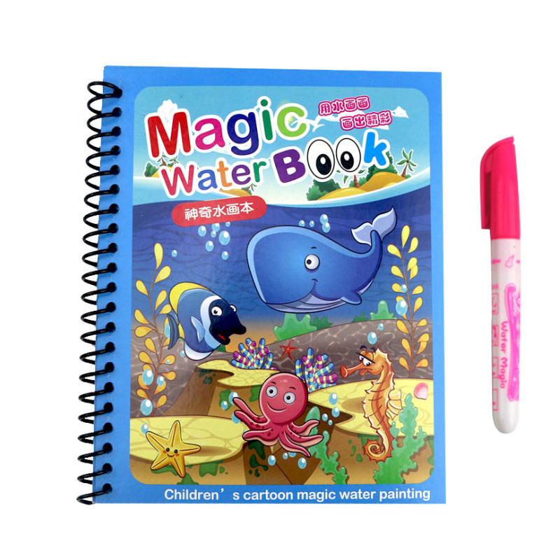 Reusable Water Magic Coloring Book - Gran oferta, libro para colorear con