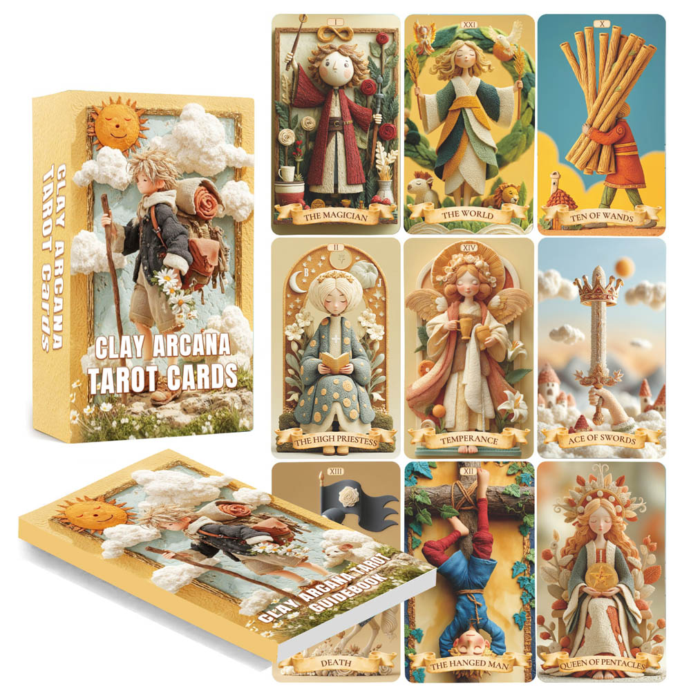 Tarot Deck With Guidebook - Juego de 78 cartas de Tarot,
