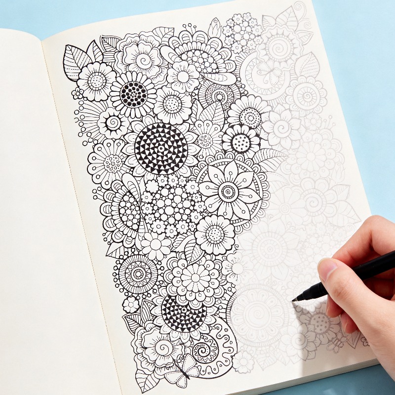 Adult Coloring Book Stress Relief - Libro de Graffiti para Aliviar el