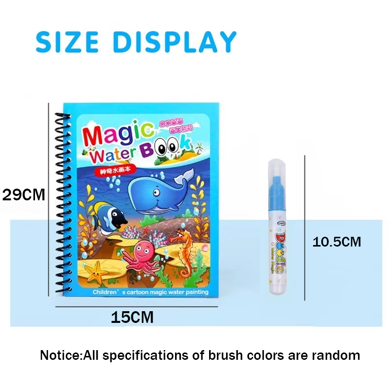 Libro de Pintura Mágica con Ag - Reusable Water Magic Coloring Book reseña y precio