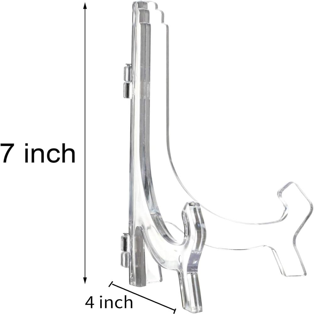 Paquete de 6 Soportes de Exhib - Clear Acrylic Book Stand Holder reseña y precio
