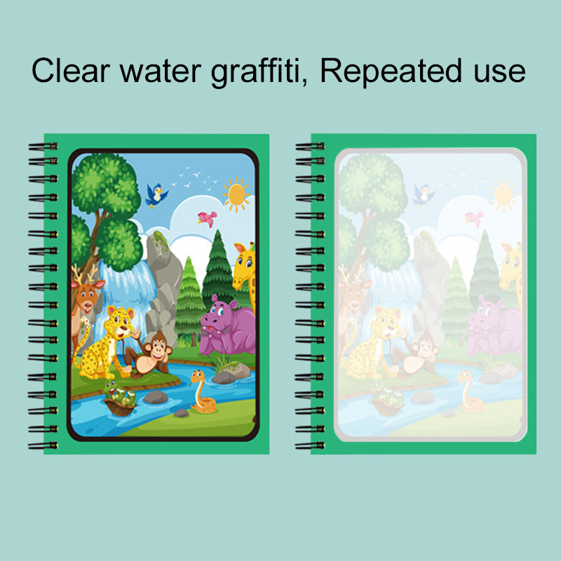 Libro mágico de agua con bolíg - Reusable Water Magic Coloring Book reseña y precio