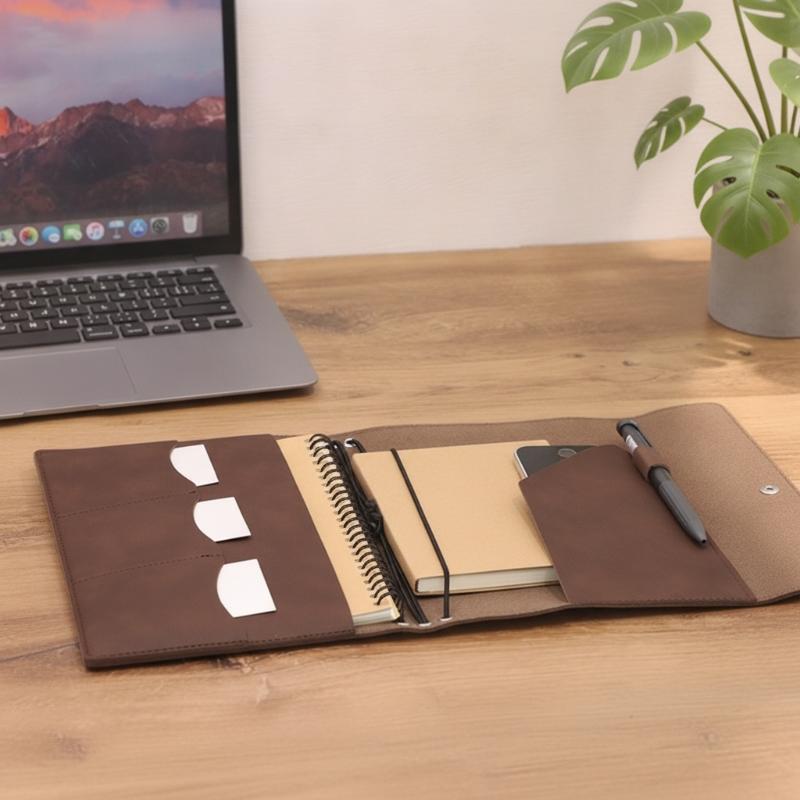 Cubierta de Cuaderno de Cuero  - Vintage Leather Journal Notebook reseña y precio