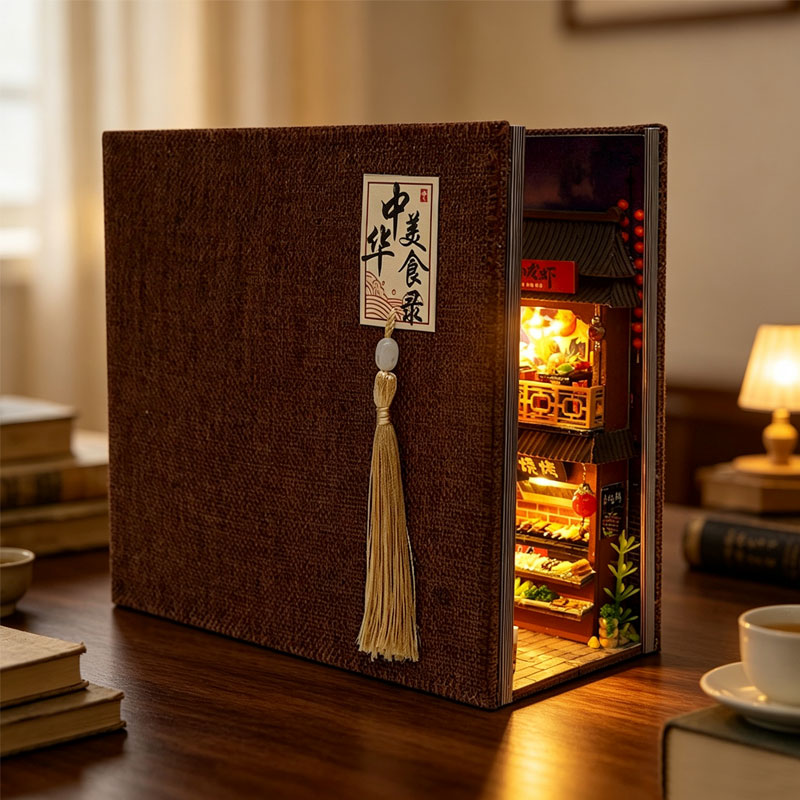 Casa de Muñecas en Miniatura D - Diy Wooden Book Nook Kit Shelf Insert reseña y precio