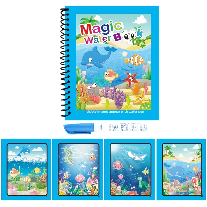 Libro mágico reutilizable para - Reusable Water Magic Coloring Book reseña y precio