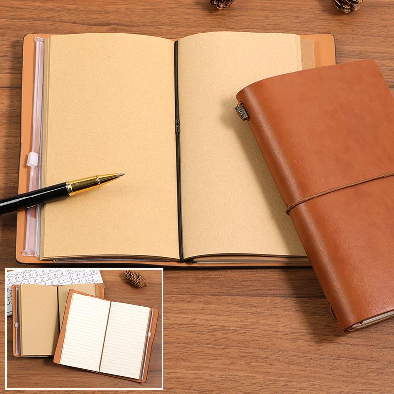 Cuaderno recargable de cuero P - Vintage Leather Journal Notebook reseña y precio