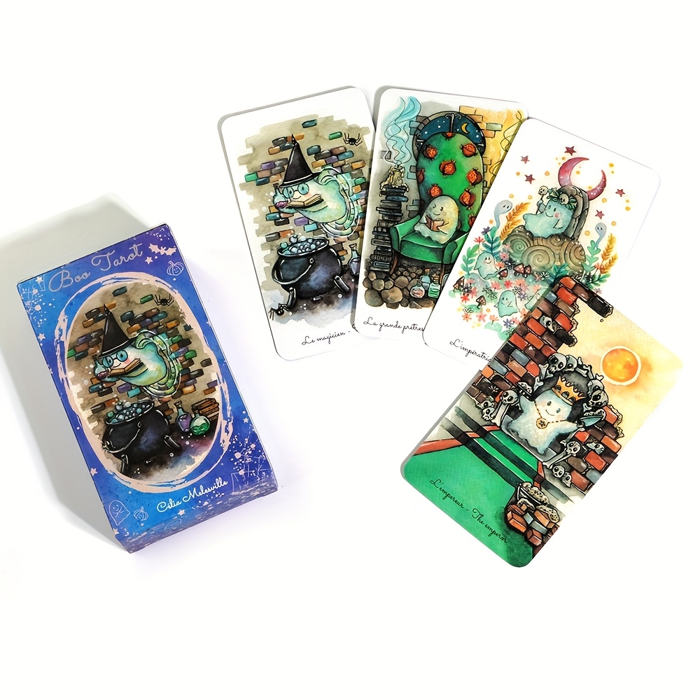 Boo Tarot Deck Fantasmas Tarje - Tarot Deck With Guidebook reseña y precio